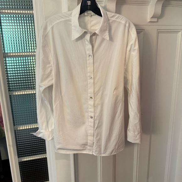 Vince Women’s Button Down Sculpted White Shirt Size Small Excellent! - Picture 3 of 11
